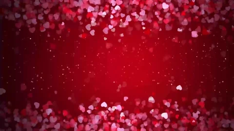 shining red hearts wedding background | Stock Video | Pond5