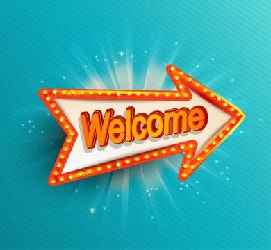 Shining retro light arrow. Stock Illustration