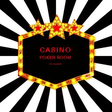 Shining round retro banner. Stock Illustration