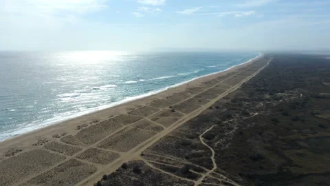 Shining sea surface view from air 스톡 동영상 161629503