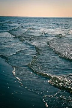 Shining sea waves. Stock Photos