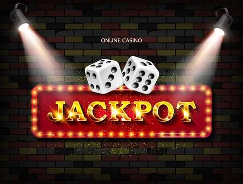 Shining sign Jackpot banner Stock Illustration