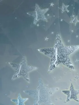 Shining silver stars Stock Illustration
