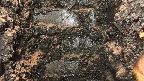 Shining soot in the chimney Stock Photos