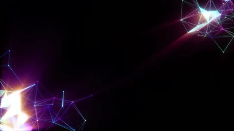 Shining souls. Animated digital background. Place for text. Seamless loop. Stock Footage 100114657