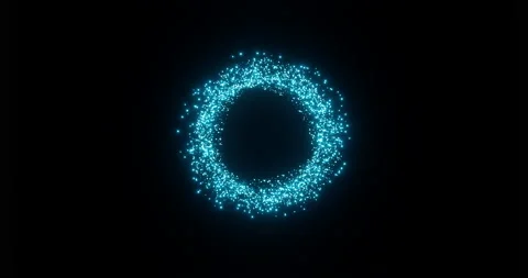 Shining squares creating a circle Stock Footage 153539411