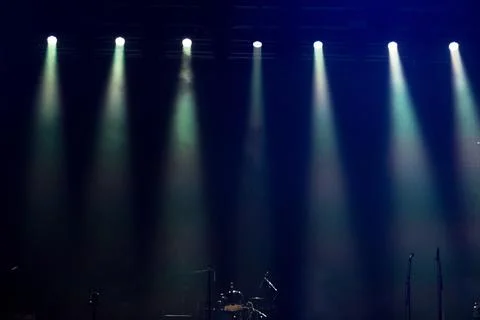 Shining stage lights Stock Photos