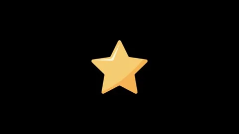 Shining star animation icon video animation Stock Footage 330523608