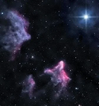Shining star of Cassiopeia Foto stock