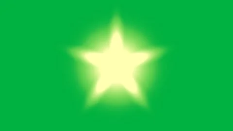 Shining Star Green Screen Loop Animation for Visual Effects and Backgrounds. Stock Footage 339212327