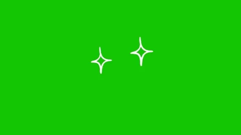 Shining Star Green Screen Overlay Effect Stock Footage 341448805