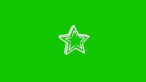 Shining Star Green Screen Overlay Effect Stock Footage 341448809