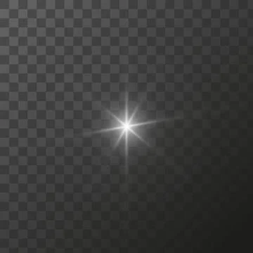 Shining star light rays glowing particles. Vector special effect on a Stock Illustration