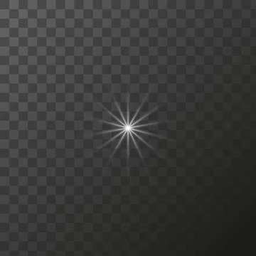Shining star light rays glowing particles. Vector special effect on a Stock Illustration