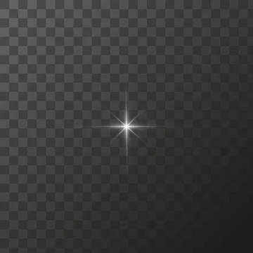 Shining star light rays glowing particles. Vector special effect on a Stock Illustration