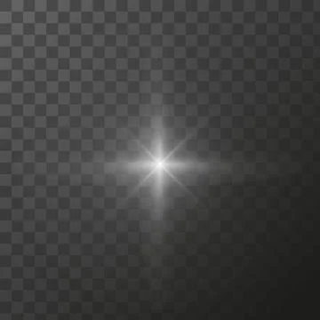 Shining star light rays glowing particles. Vector special effect on a 스톡 일러스트