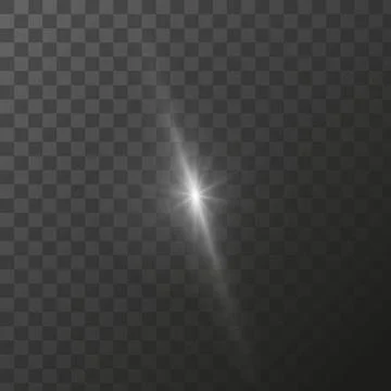 Shining star light rays glowing particles. Vector special effect on a 스톡 일러스트