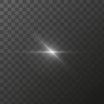 Shining star light rays glowing particles. Vector special effect on a Stock Illustration