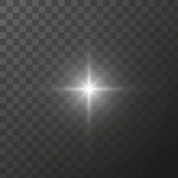Shining star light rays glowing particles. Vector special effect on a Stock Illustration