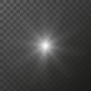 Shining star light rays glowing particles. Vector special effect on a Stock Illustration
