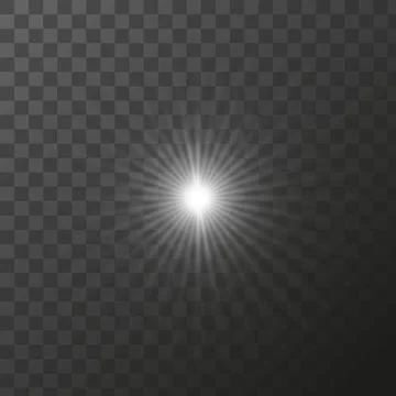 Shining star light rays glowing particles. Vector special effect on a Stock Illustration