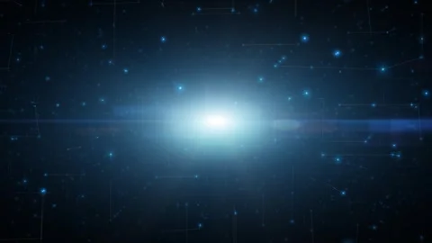 Shining star with lines dots motion background Stock-Footage 319420623