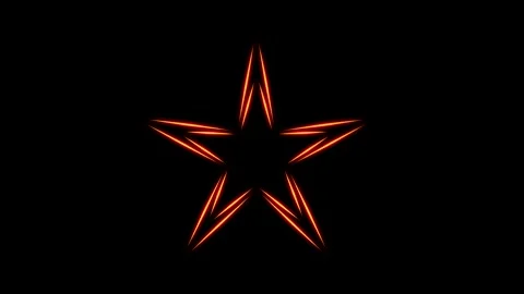 Shining star motion graphics with night background Stock Footage 144684137