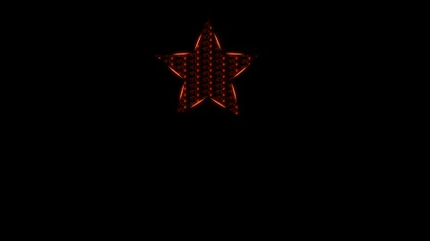 Shining star motion graphics with night background Stock Footage 145185292
