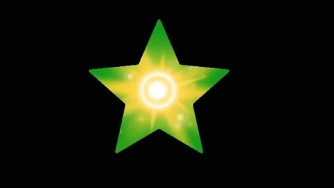 Shining star motion graphics with night background Stock Footage 207737296