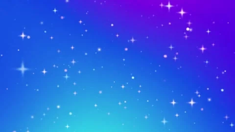 Shining star particles animation on bright blue and purple gradient background Vidéo 297566820
