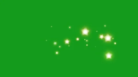 Shining star particles with green screen background Stock Footage 131135109