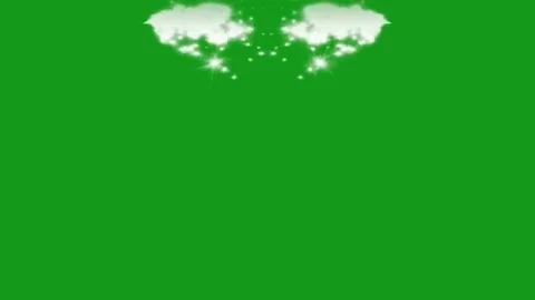 Shining star particles motion graphics with green screen background Stock Footage 132772694