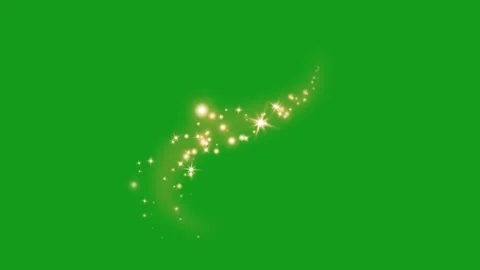 Shining star particles motion graphics with green screen background Stock Footage 132857594