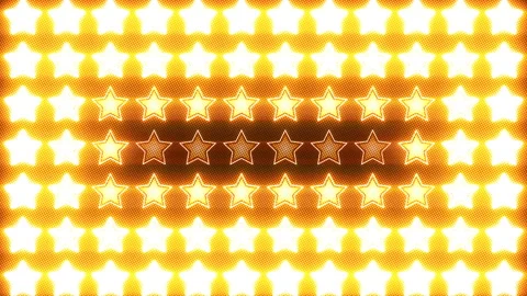 Shining Stars Block Orange Loop Stock Footage 90719601
