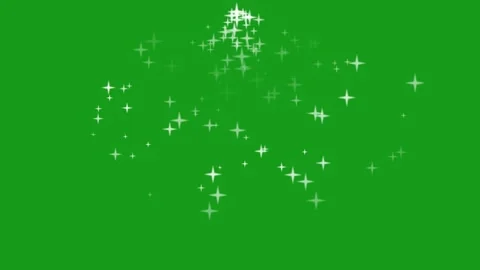Shining stars emission motion graphics with green screen background Stock Footage 132197668
