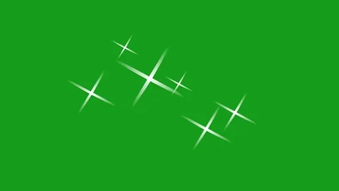 Shining stars motion graphics with green screen background Stock Footage 131852441