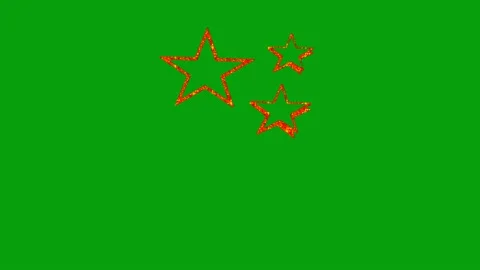 Shining stars motion graphics with green screen background Stock Footage 145123151
