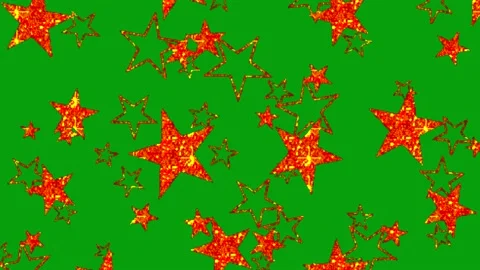 Shining stars motion graphics with green screen background Stock Footage 145185315