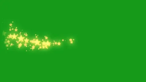 Shining stars stream motion graphics with green screen background Stock Footage 186635338