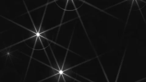 Shining Stars with White Light Rays Animation Clip 库存影片 331654671