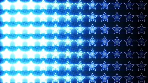 Shining Stars Wipe Blue Loop Stock Footage 90720277