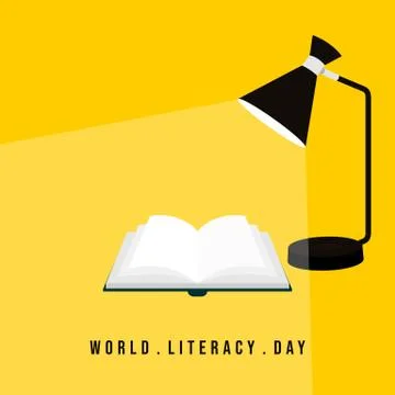 Shining Study lamp of book Stock Illustration