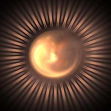 Shining sun Stock Illustration