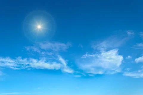 Shining sun Stock Illustration