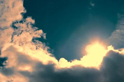 Shining sun Stock Photos