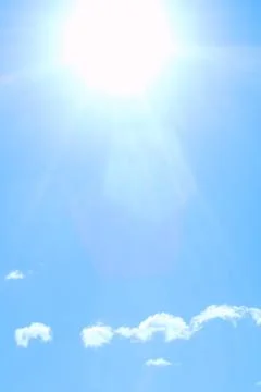 Shining sun 库存照片