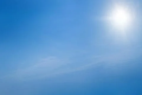 Shining sun at  sky Stock Photos