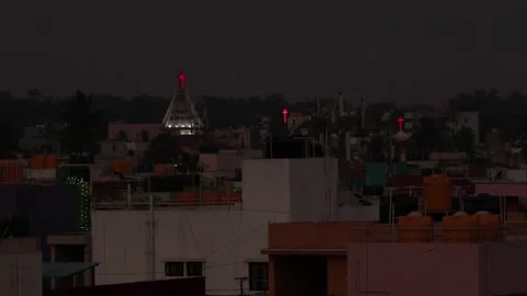 Shining Tri cross at the dawn 库存影片 164368790