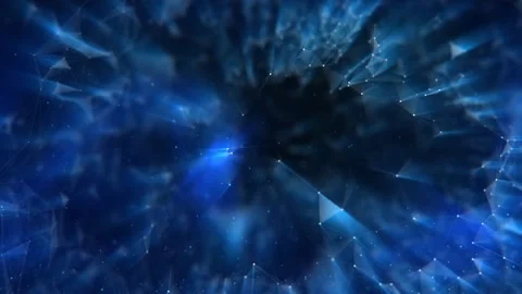 Shining triangles lines and dots copy space background Vídeo Stock 227012055