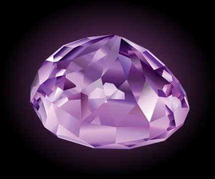 Shining violet kunzite Stock Illustration